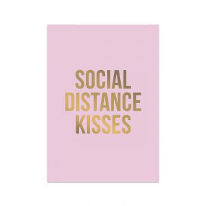Postcard Social distance Kisses | Studio Stationery