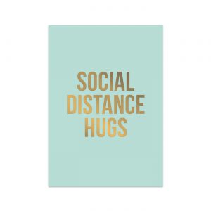 Postcard Social distance Hugs | Studio Stationery