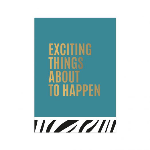 Postcard Exciting things | Studio Stationery
