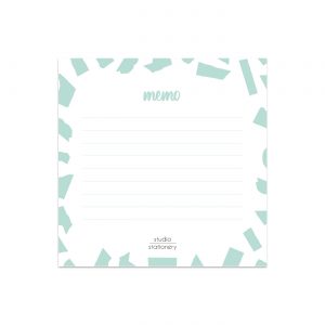 Mini Memo Mint Confetti | Studio Stationery