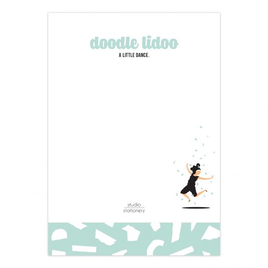 A6 Noteblock Doodle Liddo A little dance | Studio Stationery