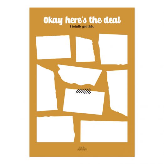 A5 Noteblock Here is the deal oker | Studio Stationery