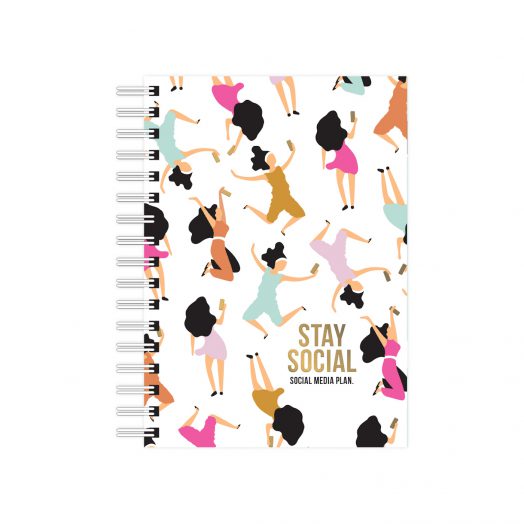 A6 Notebook Stay Social | Studio Stationery