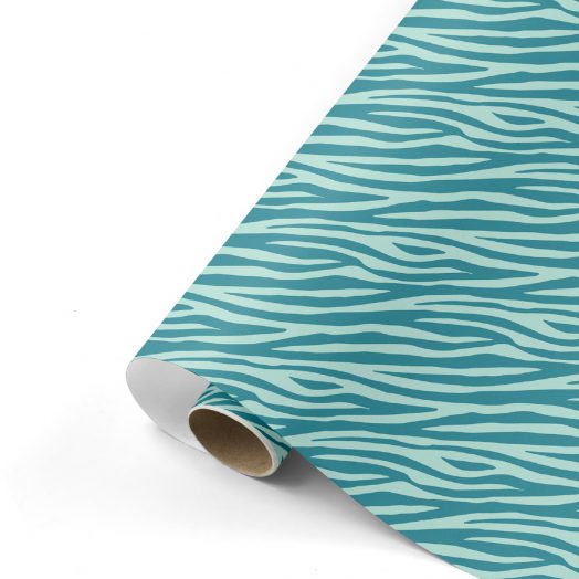 Wrapping Zebra petrol/mint | Studio Stationery