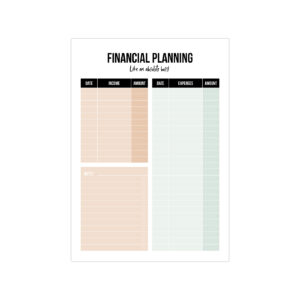 Financial Planner '22 | Studio Stationery