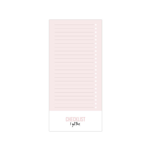 Checklist noteblock I got this Pink| Studio Stationery
